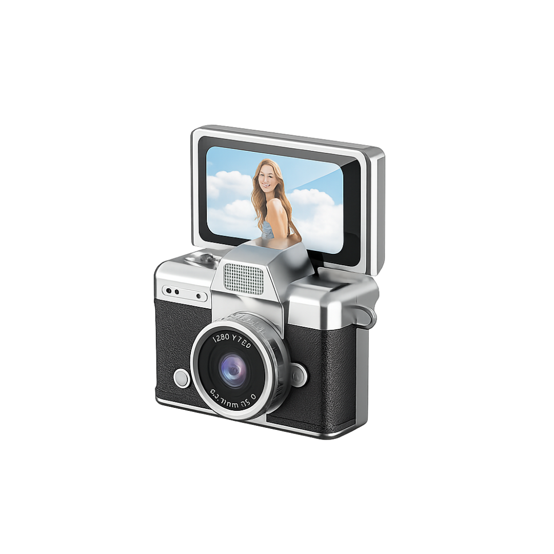 lilcam™ Mini Digital Camera with Flip Screen & Flash