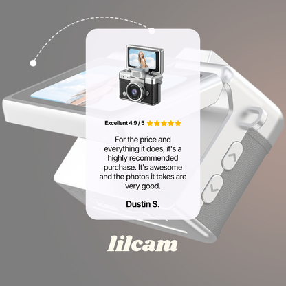 lilcam™ Mini Digital Camera with Flip Screen & Flash